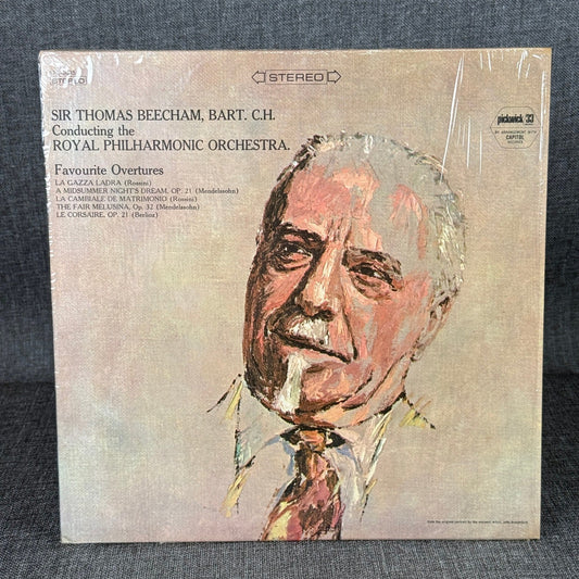 Sir Thomas Beecham Favourite Overtures Vinyl Record Pickwick Stereo LP NEAR MINT