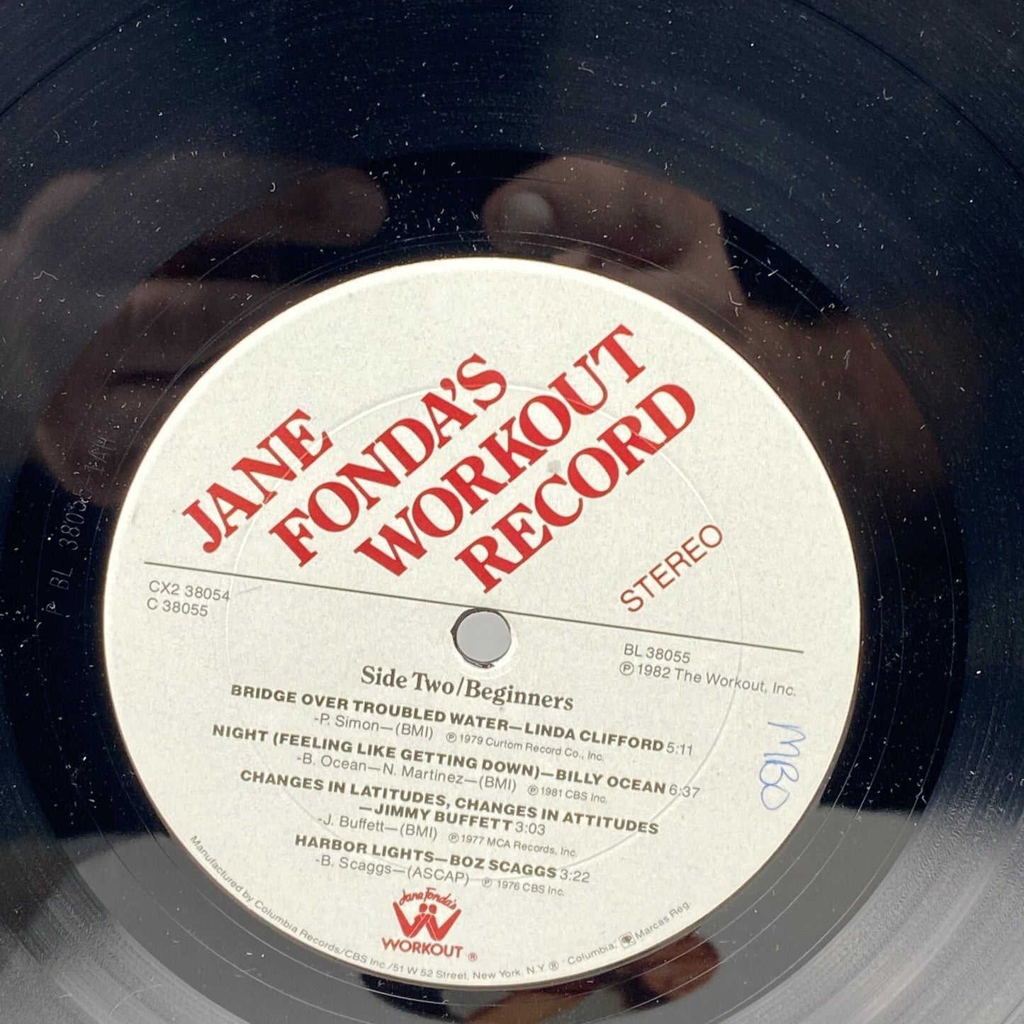 Jane Fonda's Workout Record Vinyl LP 1982 Fitness Exercise Album