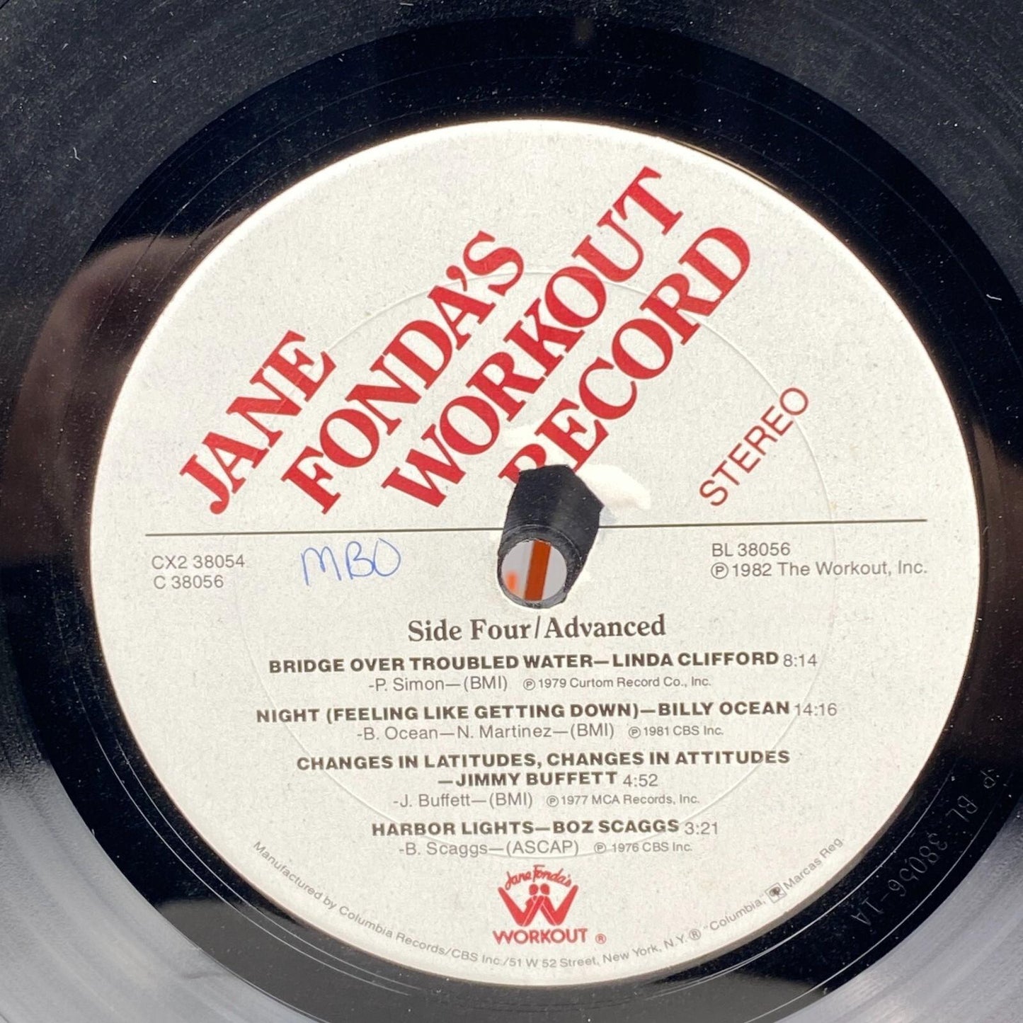 Jane Fonda's Workout Record Vinyl LP 1982 Fitness Exercise Album