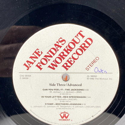 Jane Fonda's Workout Record Vinyl LP 1982 Fitness Exercise Album