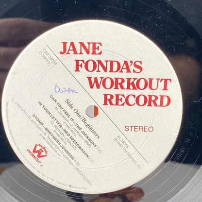 Jane Fonda's Workout Record Vinyl LP 1982 Fitness Exercise Album