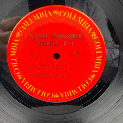 Barbra Streisand's Greatest Hits Vinyl Record LP Columbia PC 9968 Stereo