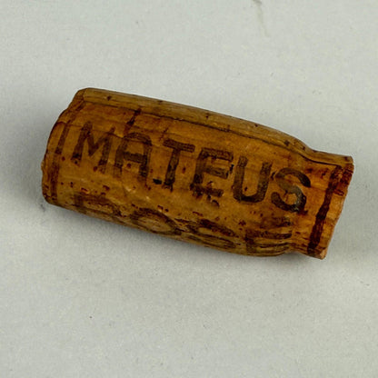 Emerald Green Glass Bottle Decanter with Cork Stopper 8"