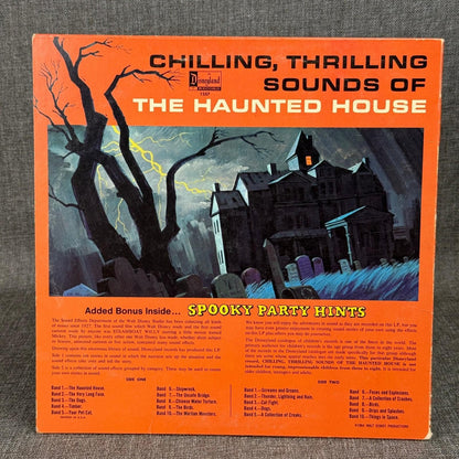 Disneyland Chilling, Thrilling Sounds of Haunted House Record LP Spooky Hints