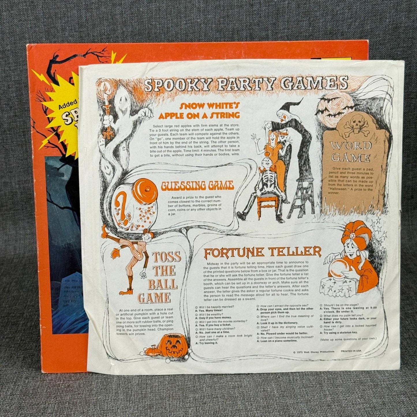 Disneyland Chilling, Thrilling Sounds of Haunted House Record LP Spooky Hints