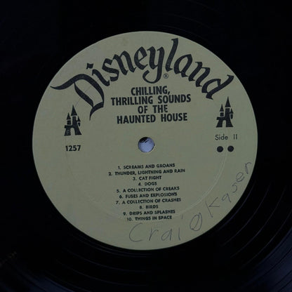 Disneyland Chilling, Thrilling Sounds of Haunted House Record LP Spooky Hints