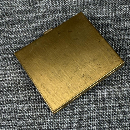 Bourjois New York Distributor Vintage Gold Tone Makeup Powder Compacts