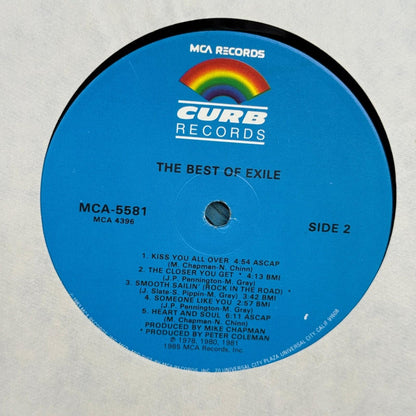 The Best of Exile Vinyl Record LP MCA-5581 Mega Hits 1985 Pop Rock -EXCELLENT