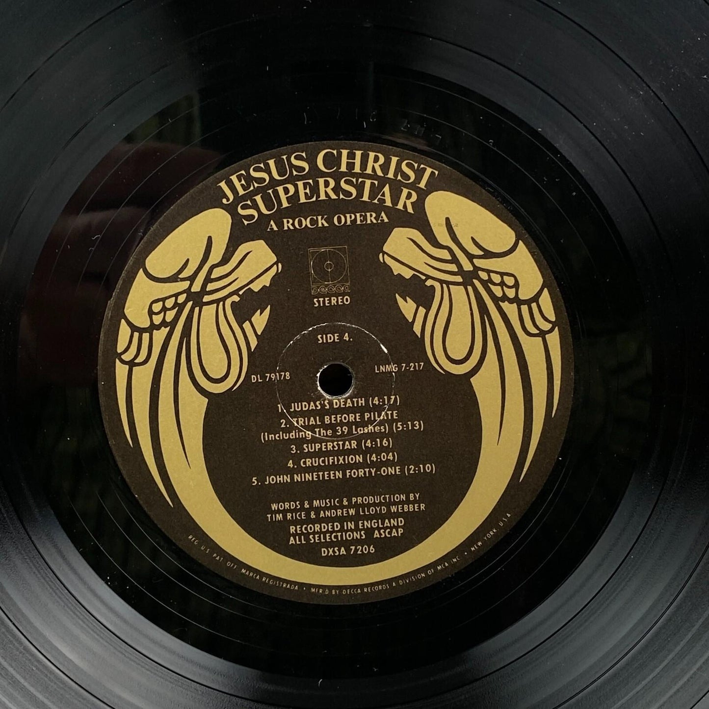 Jesus Christ Superstar Vinyl Record Album 1970s MCA Records DXSA 7206