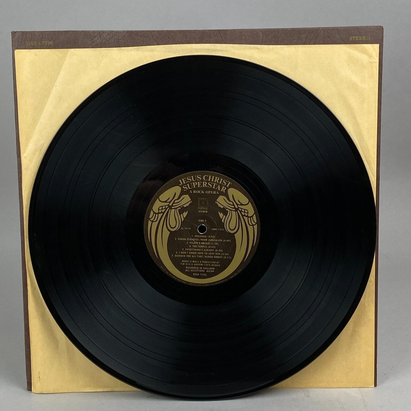 Jesus Christ Superstar Vinyl Record Album 1970s MCA Records DXSA 7206