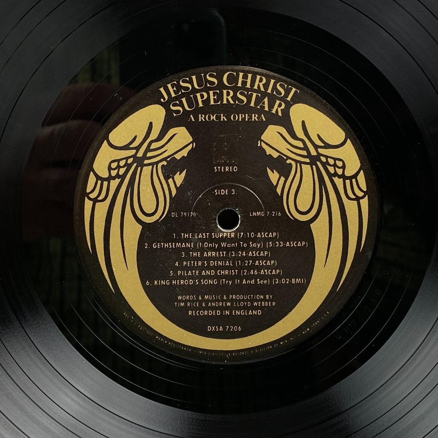 Jesus Christ Superstar Vinyl Record Album 1970s MCA Records DXSA 7206