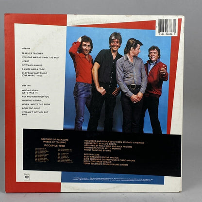 Rockpile Seconds of Pleasure Vinyl Record Album LP 1980 Columbia