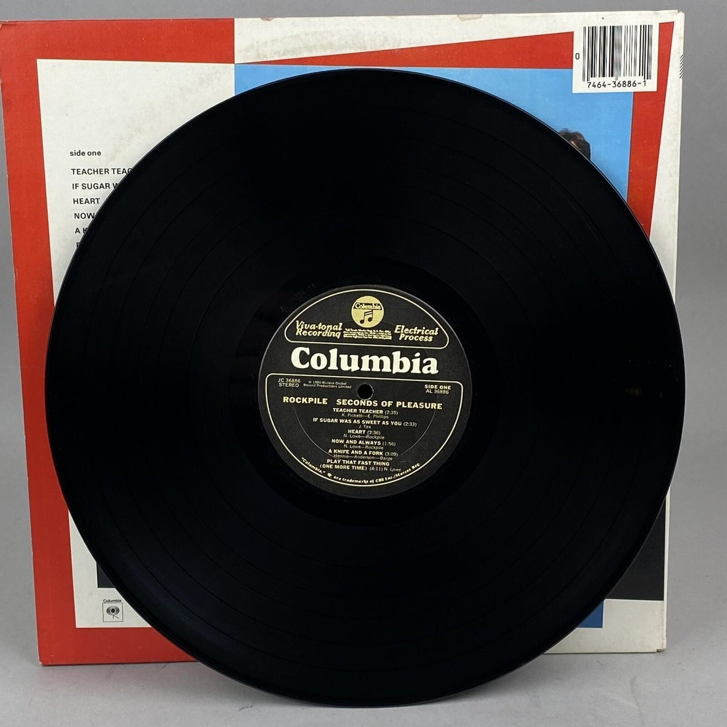 Rockpile Seconds of Pleasure Vinyl Record Album LP 1980 Columbia