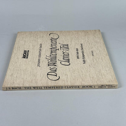 J. S. Bach Das Wohltemperierte Clavier R. Kirkpatrick 2x Vinyl Record  NEAR MINT