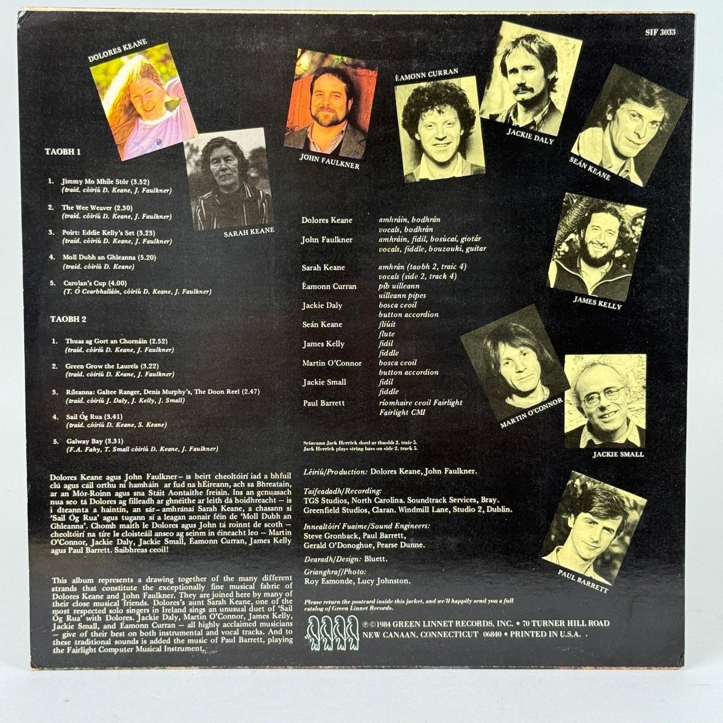 Dolores Keane John Faulkner Sail Og Rua Vinyl Record Album 1984 - NEAR MINT