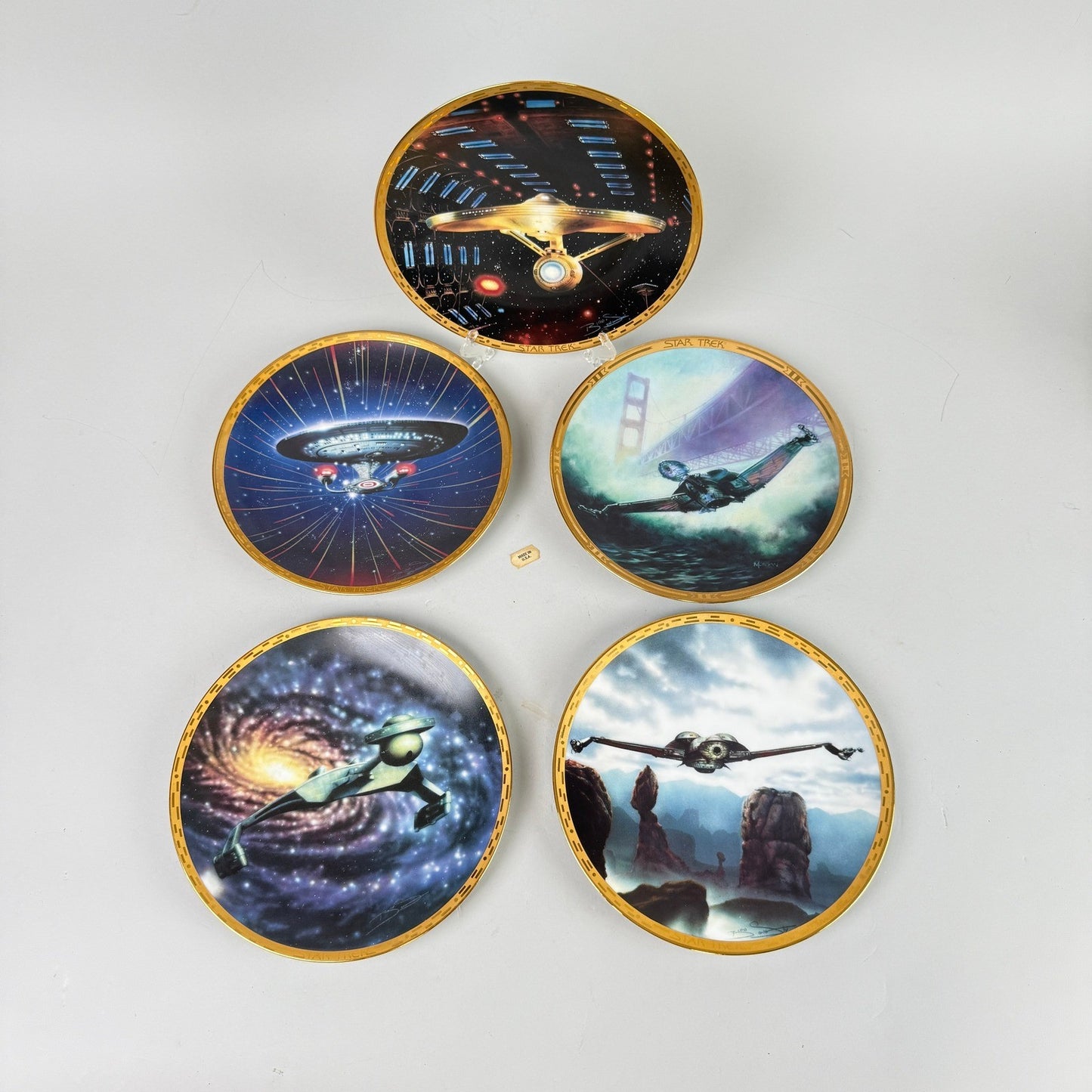Star Trek The Voyagers Plate Hamilton Collection Limited Edition lot of 5