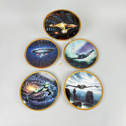 Star Trek The Voyagers Plate Hamilton Collection Limited Edition lot of 5