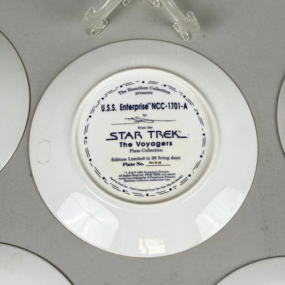Star Trek The Voyagers Plate Hamilton Collection Limited Edition lot of 5