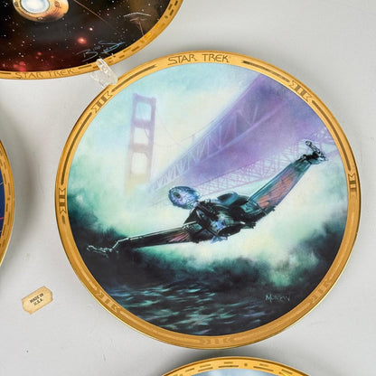 Star Trek The Voyagers Plate Hamilton Collection Limited Edition lot of 5