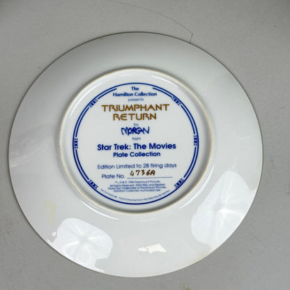 Star Trek The Voyagers Plate Hamilton Collection Limited Edition lot of 5