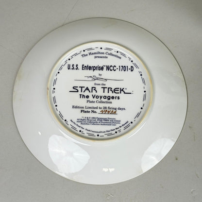 Star Trek The Voyagers Plate Hamilton Collection Limited Edition lot of 5