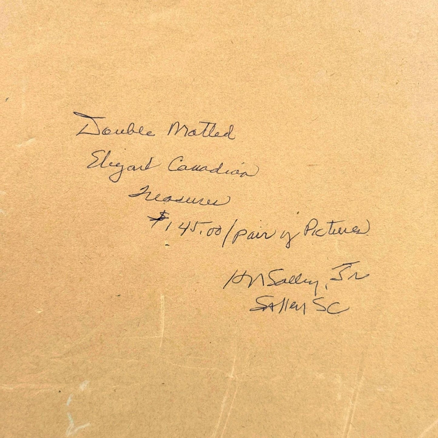 Vintage Framed Pair of Children Winter Skating Prints Gold Frame Blue Mat 12x14"