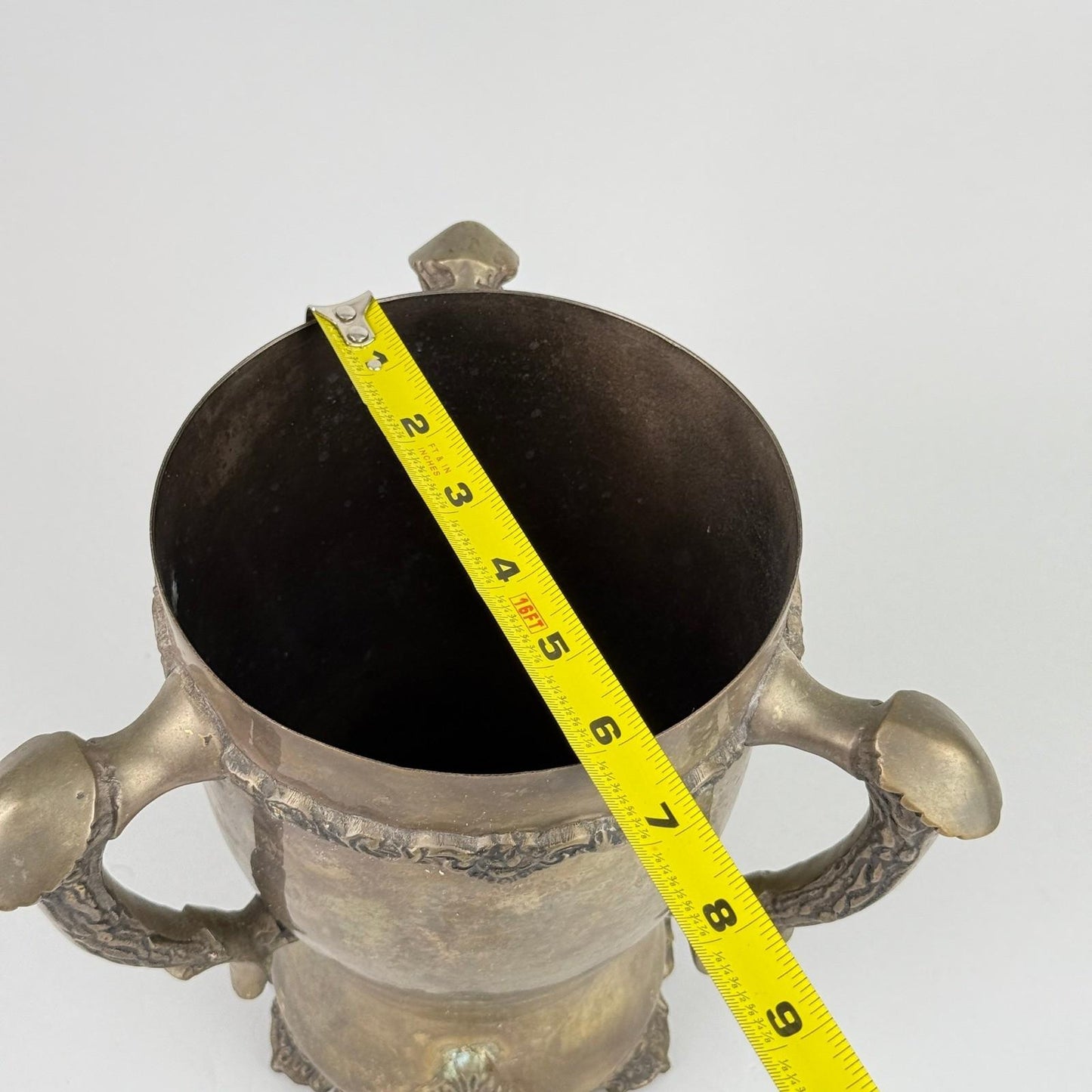 Stag Horn Three Handle Trophy Vessel/ Champagne Ice Bucket