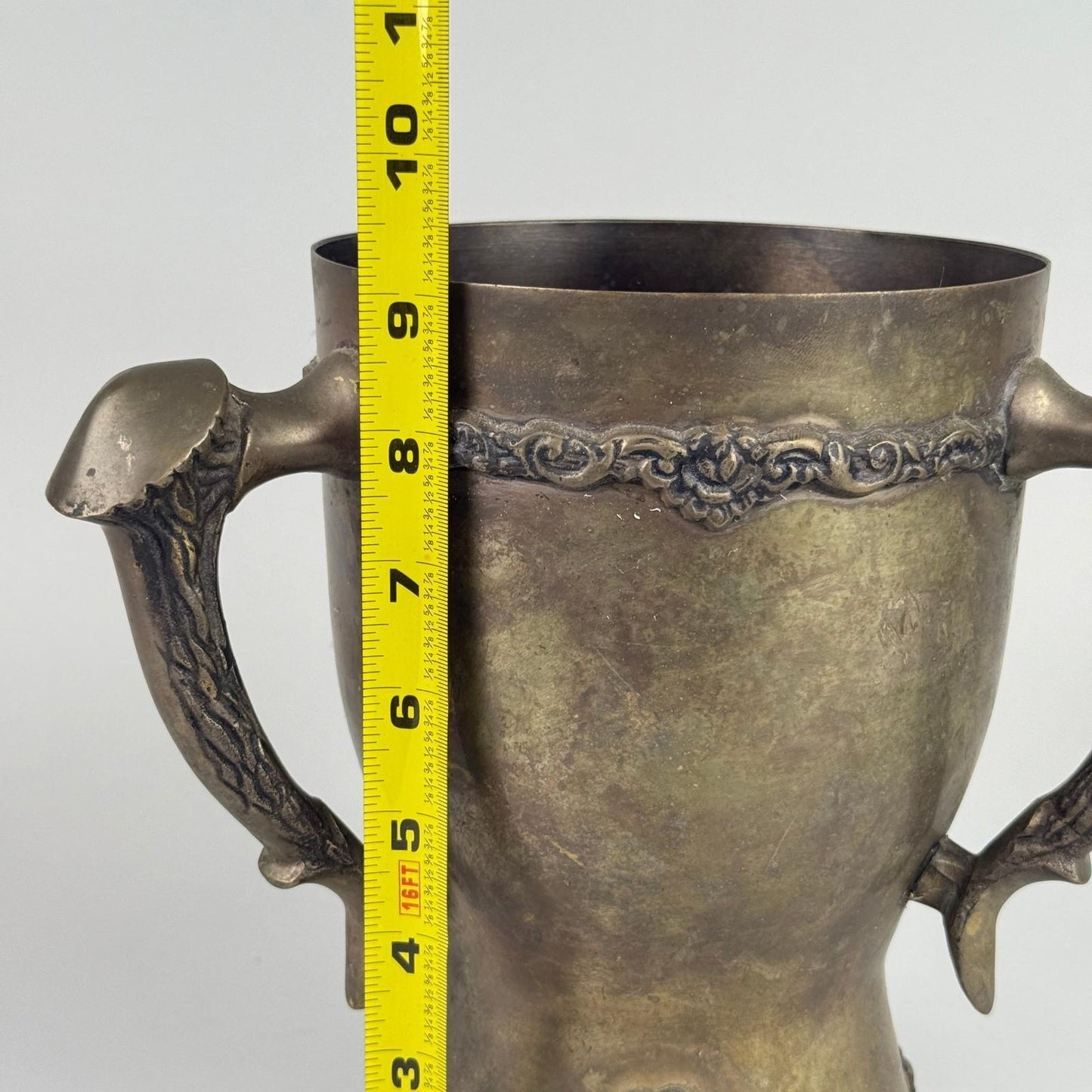 Stag Horn Three Handle Trophy Vessel/ Champagne Ice Bucket