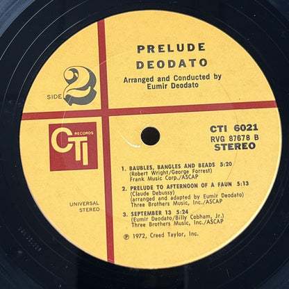 DEODATO 70s Soul Jazz prelude Vinyl LP Record