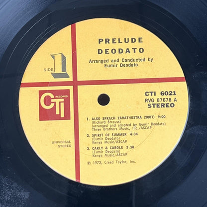 DEODATO 70s Soul Jazz prelude Vinyl LP Record