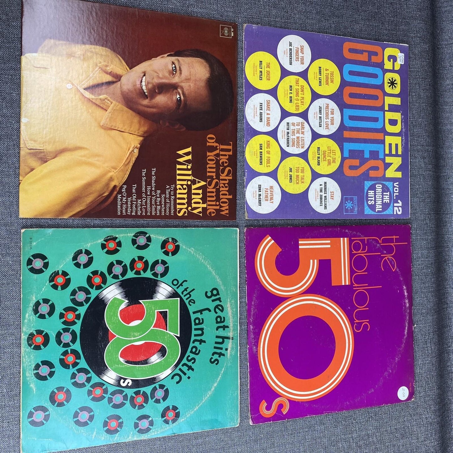 Lot of 25 Vintage Vinyls , George Jones, Ray Connie, George Shea, etc