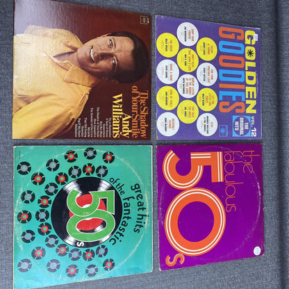 Lot of 25 Vintage Vinyls , George Jones, Ray Connie, George Shea, etc