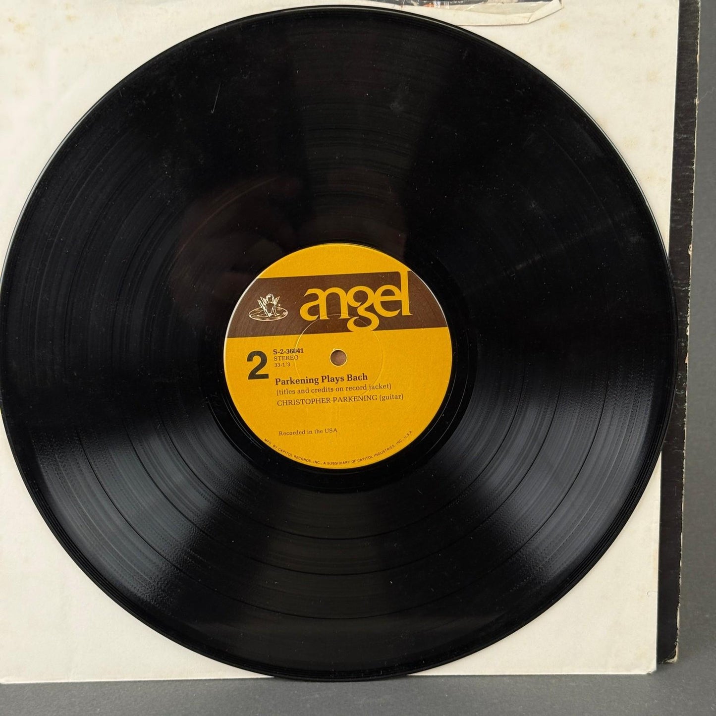 Angel Christopher Parkening Vinyl Record Lot 12" Classical Guitar Bach EXCELLENT