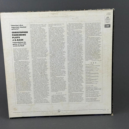 Angel Christopher Parkening Vinyl Record Lot 12" Classical Guitar Bach EXCELLENT