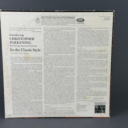Angel Christopher Parkening Vinyl Record Lot 12" Classical Guitar Bach EXCELLENT