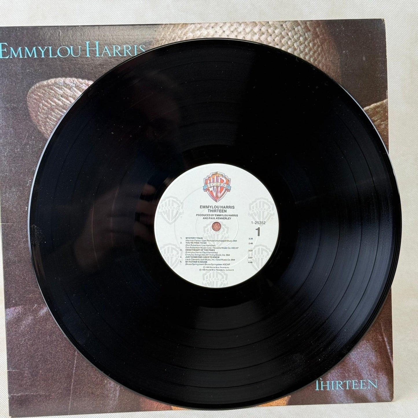 Emmylou Harris Thirteen Vinyl LP 12" 1986 Country Warner Bros 1-25352 NEAR MINT