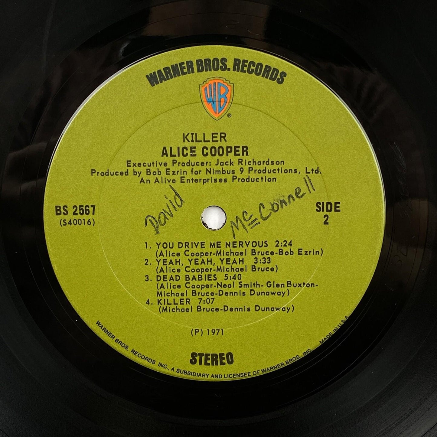 Alice Cooper Killer Vinyl LP Album VG