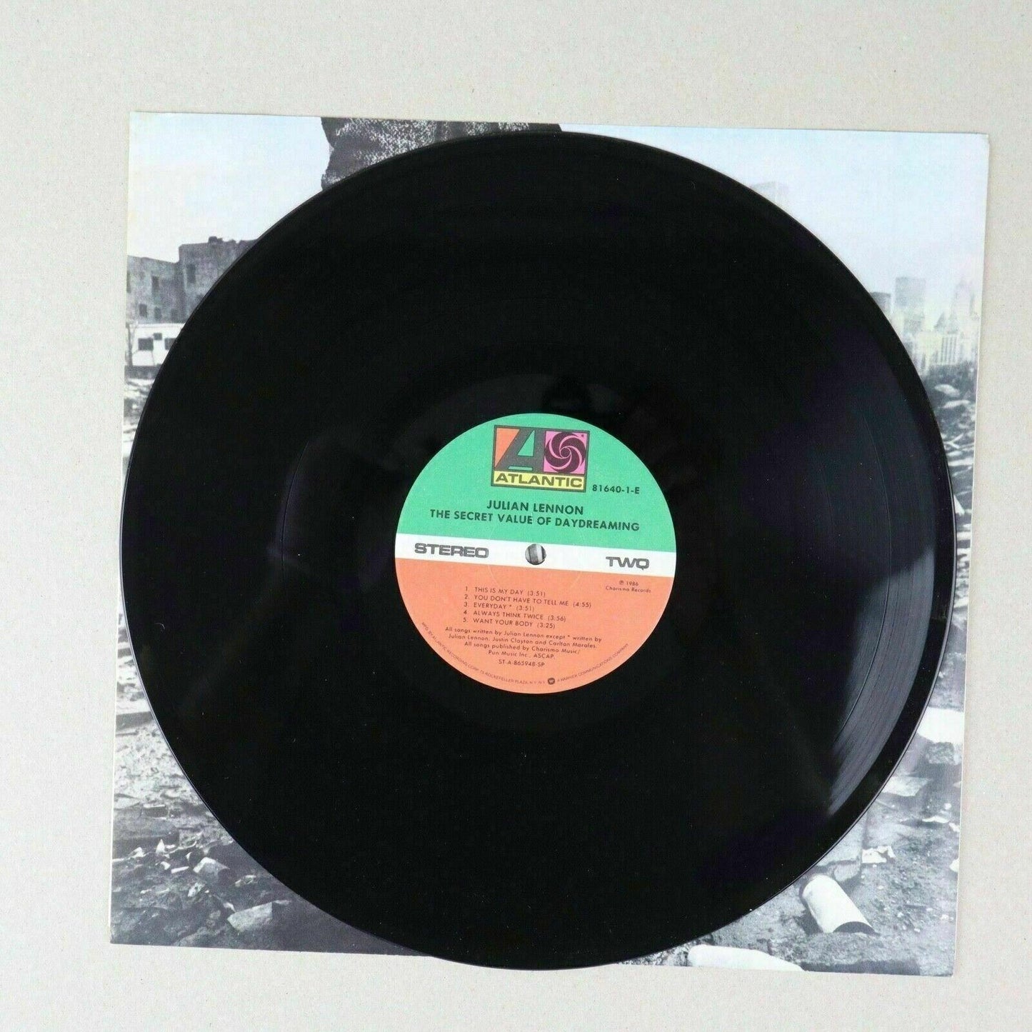 Julian Lennon PROMO The Secret Value of Daydreaming Vinyl Record LP 1986