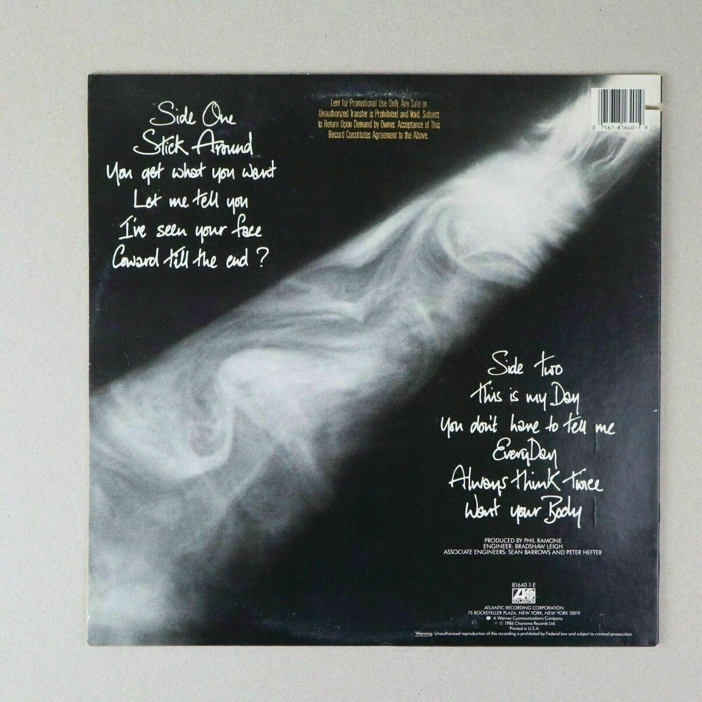 Julian Lennon PROMO The Secret Value of Daydreaming Vinyl Record LP 1986