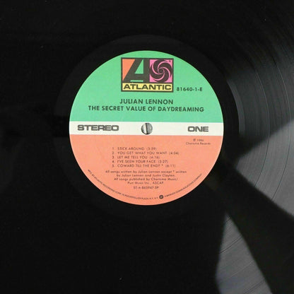 Julian Lennon PROMO The Secret Value of Daydreaming Vinyl Record LP 1986
