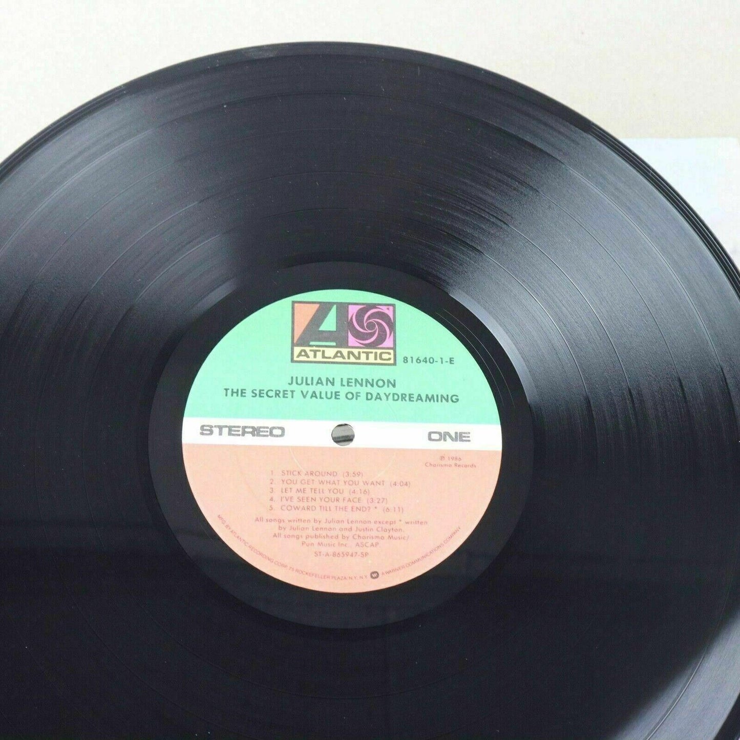Julian Lennon PROMO The Secret Value of Daydreaming Vinyl Record LP 1986