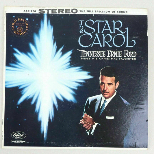 The Star Carol Tennessee Ernie Ford Christmas Vinyl Record LP Capitol