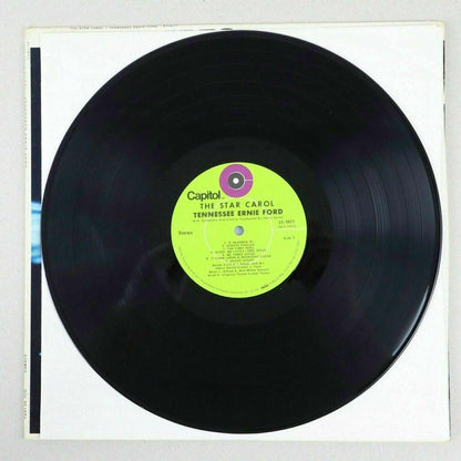 The Star Carol Tennessee Ernie Ford Christmas Vinyl Record LP Capitol