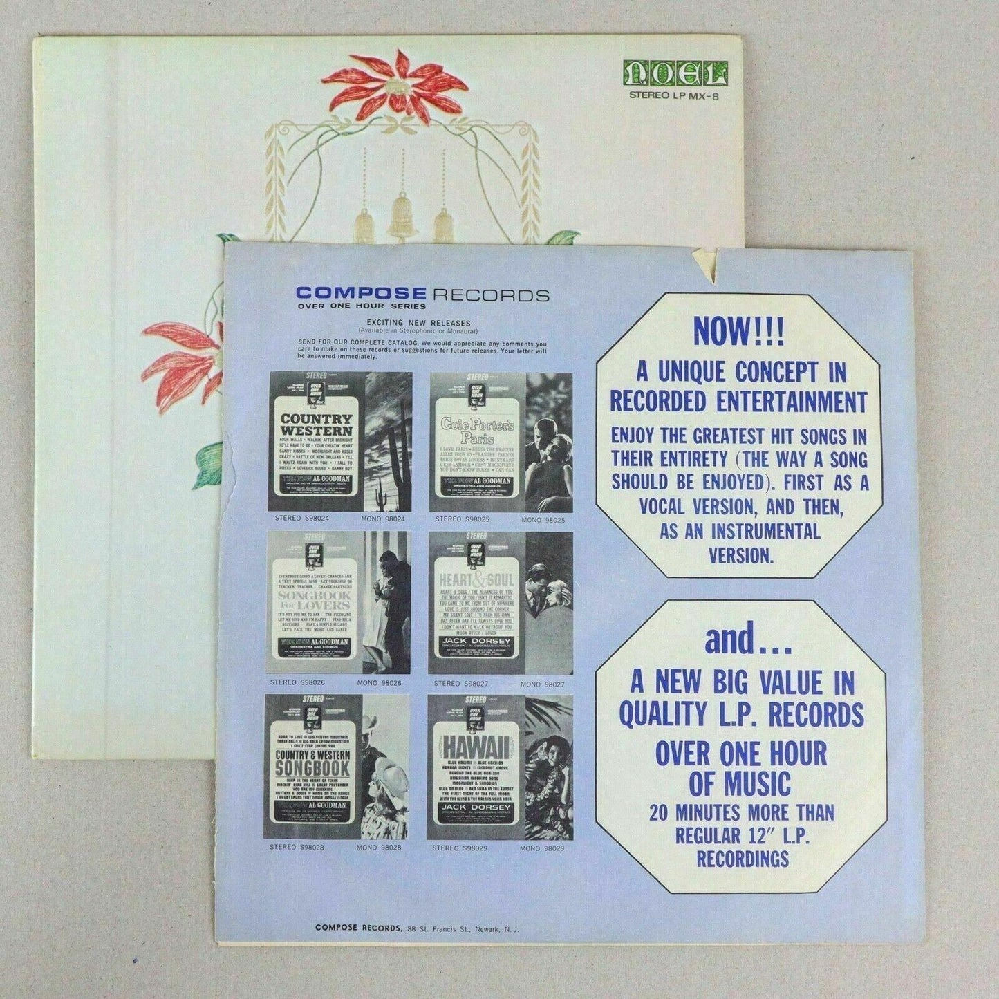 A Festival of Carols Choir Merry Christmas Noel Stereo LP Vinyl Record