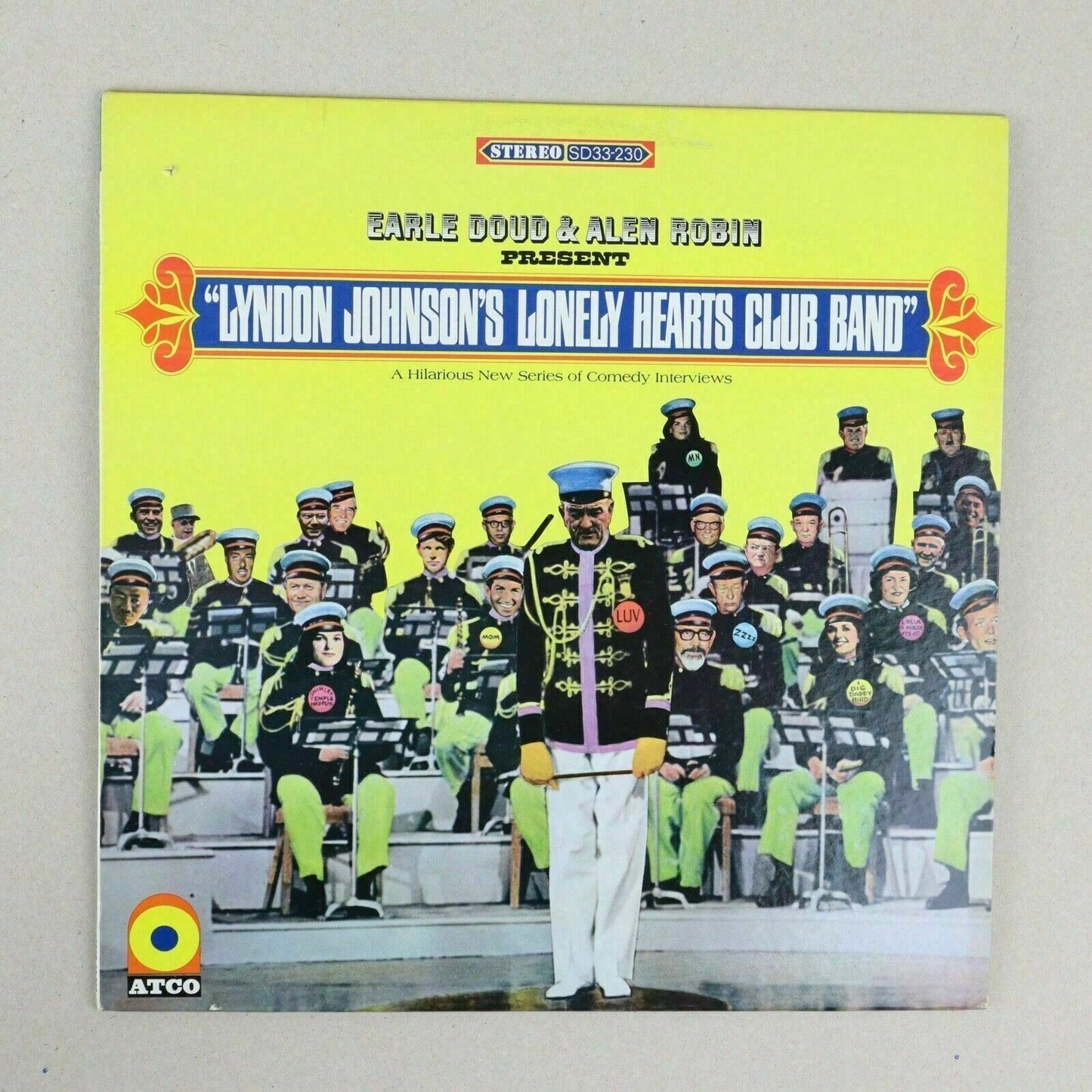 Earle Doud Alen Robin Lyndon Johnson's Lonely Hearts Club Band ATCO Vinyl