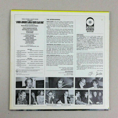 Earle Doud Alen Robin Lyndon Johnson's Lonely Hearts Club Band ATCO Vinyl