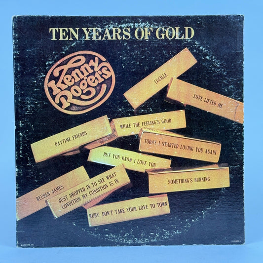 Kenny Rogers Ten Years of Gold Vinyl Record LP 1977 UA-LA835-H Album