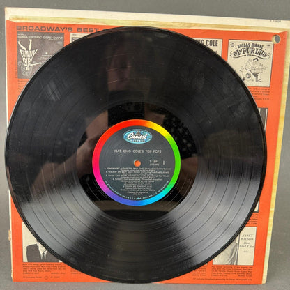 Capitol Records Nat King Cole Top Pops Vinyl LP 12" Black Good T-1891 VERY GOOD
