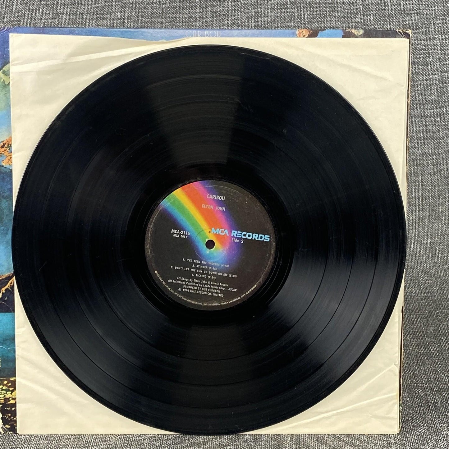 Elton John Caribou Vinyl LP Record 1974