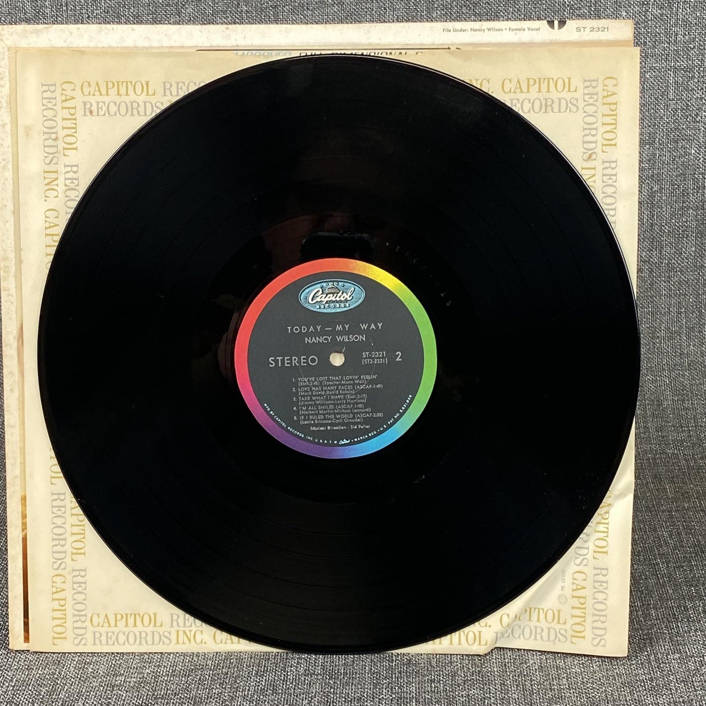 Nancy Wilson Today - May Way Vinyl Record by Capitol Records 1965 - NEAR MINT